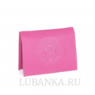 Обложка для удостоверения СБП розовая