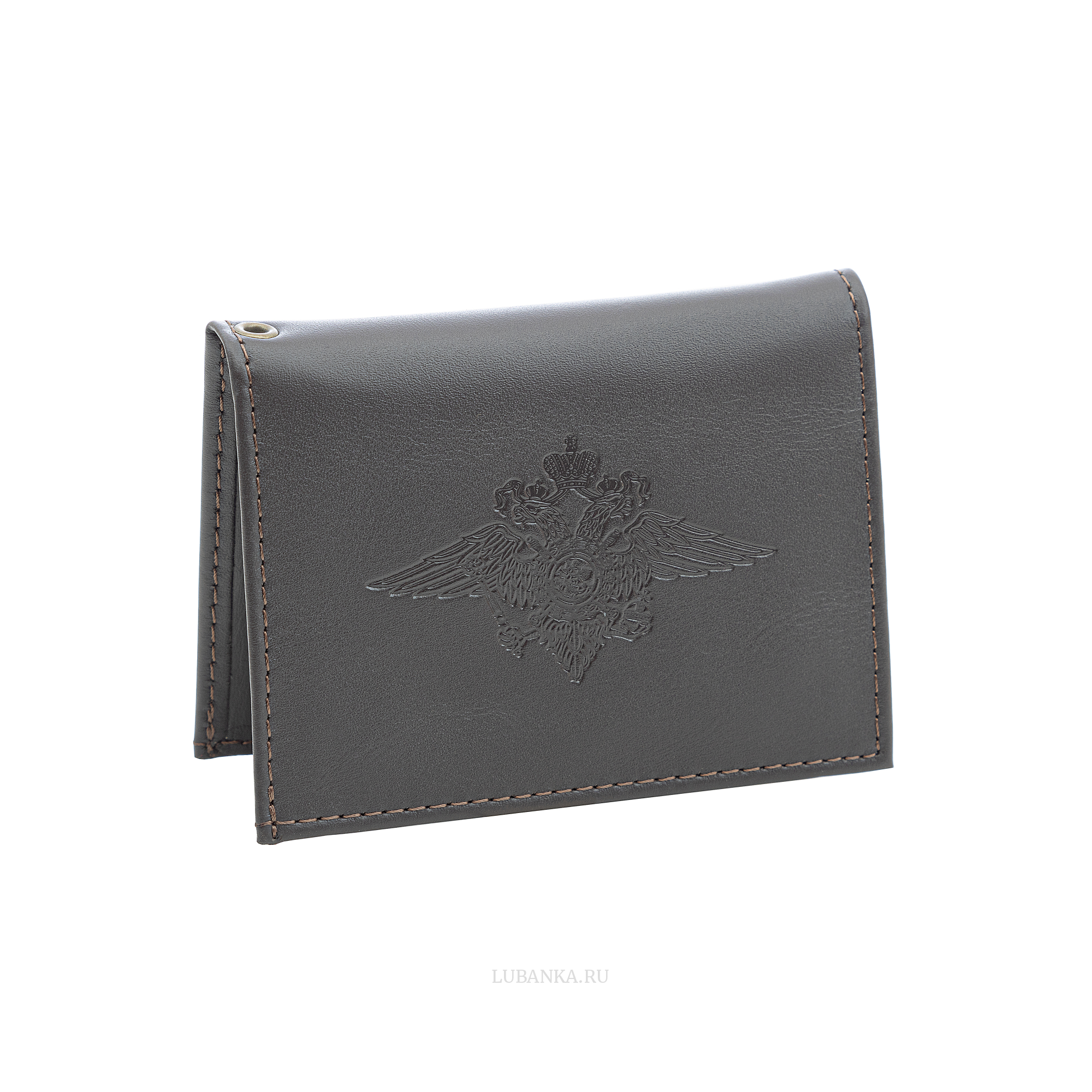 Обложка для удостоверения МВД коричневая