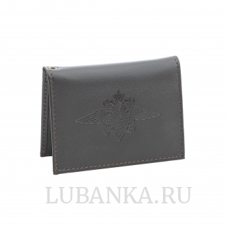 Обложка для удостоверения МВД коричневая