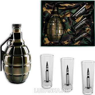 Набор для водки Бей врага до последнего патрона