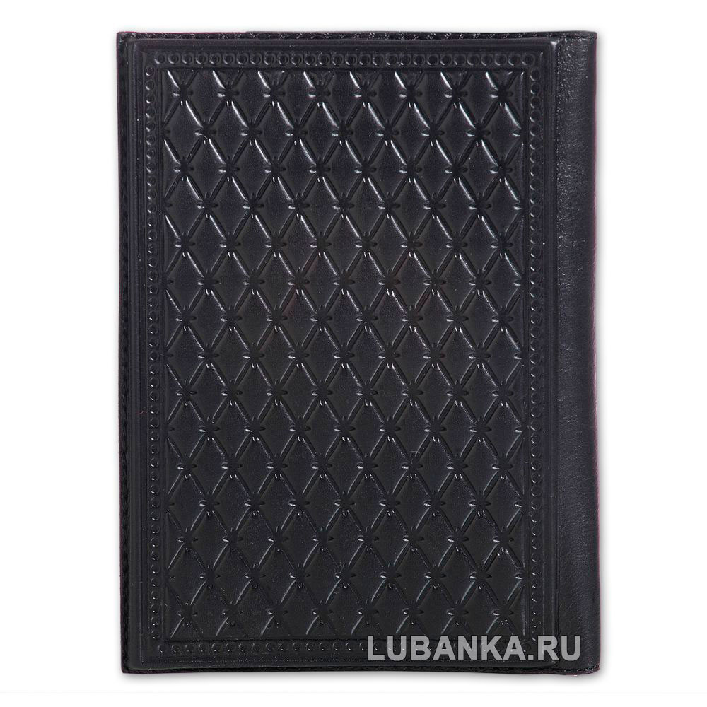 Обложка для паспорта «Автомобильные войска», чёрная