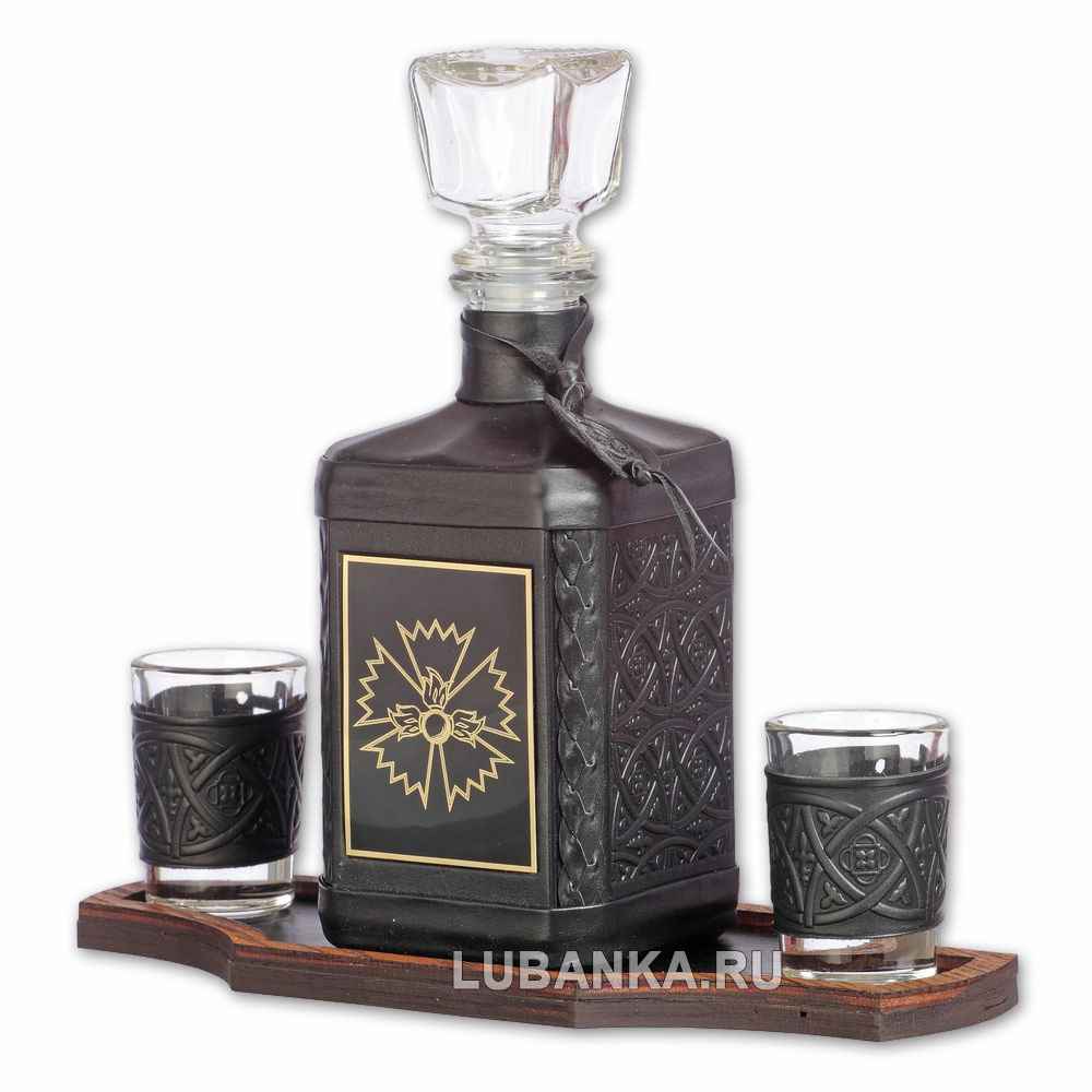 Набор для водки «ГРУ» чёрный