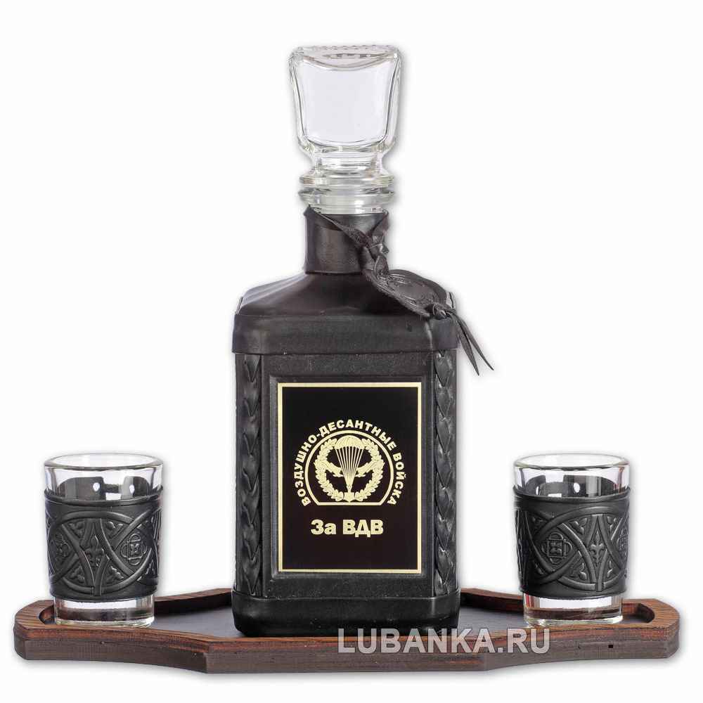 Набор для водки «За ВДВ» чёрный