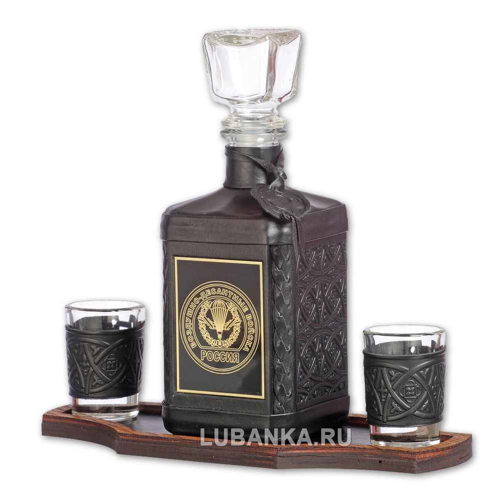 Набор для водки «Воздушно-Десантные войска» чёрный