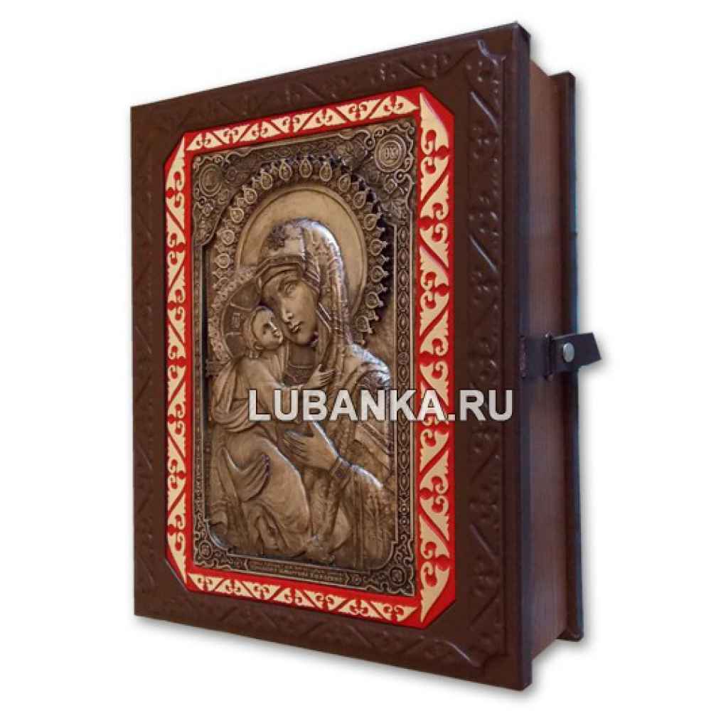 Книга «Шедевры русской иконописи» в подарочном кожаном коробе