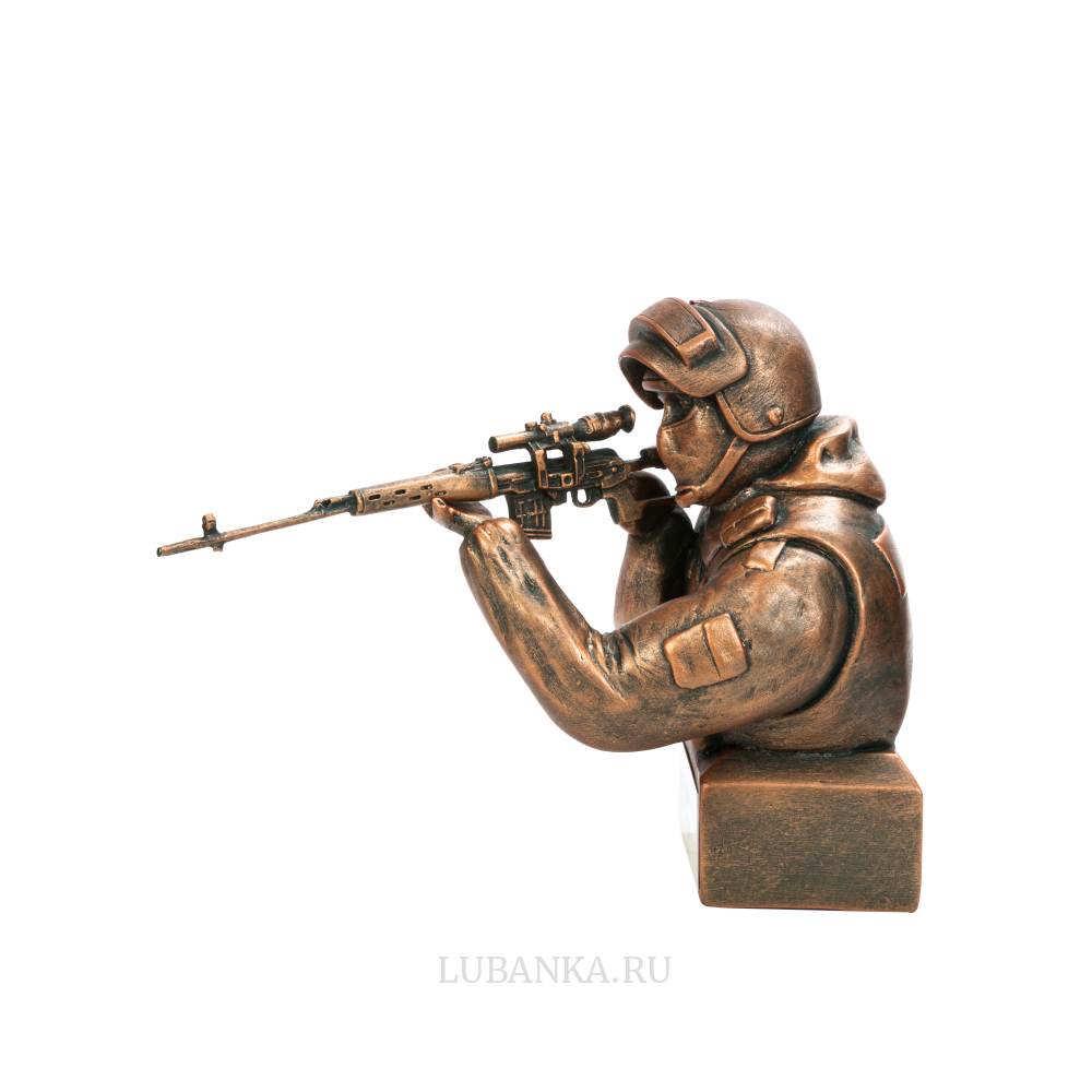 Статуэтка для интерьера «Боец спецназа с СВД»