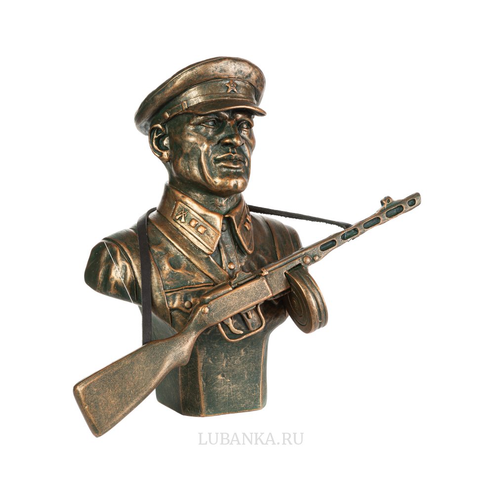 Статуэтка для интерьера «Бюст советского пограничника»