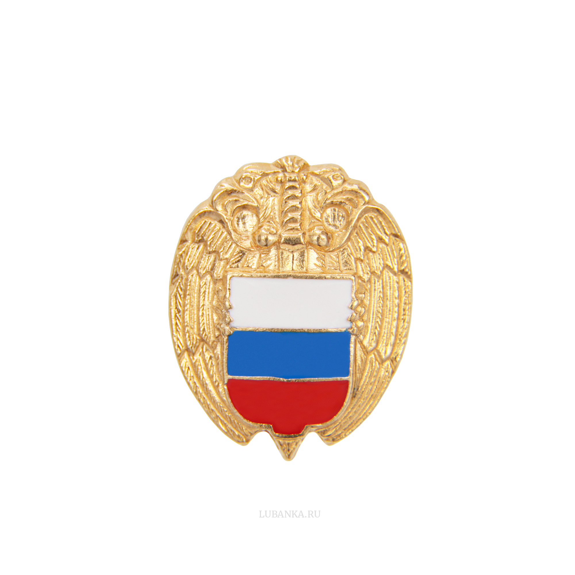 Значок ФСО серебро с позолотой