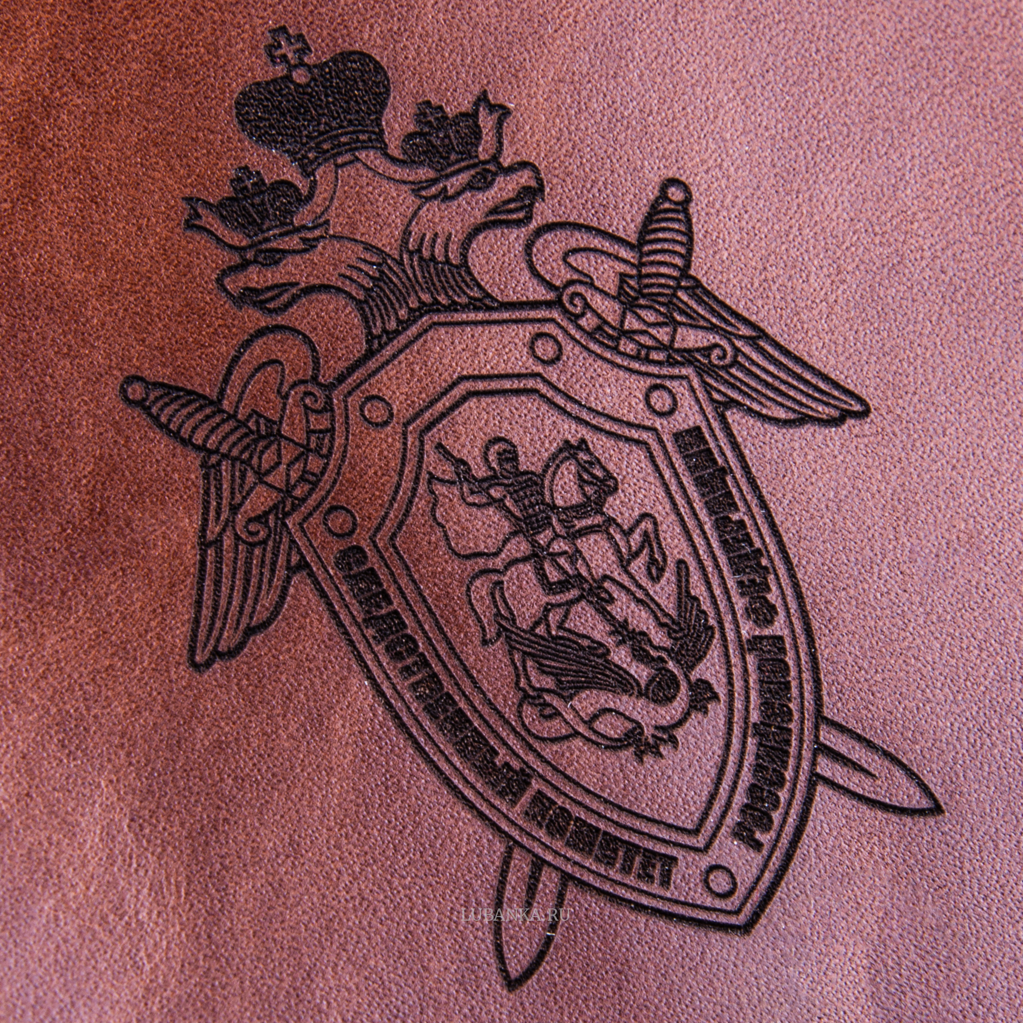 Обложка для паспорта СКР коричневая