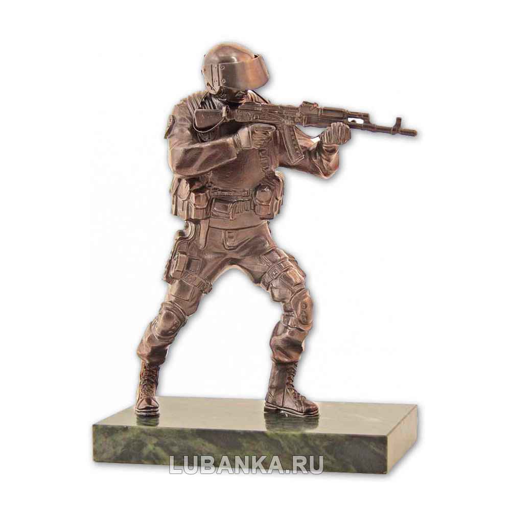 Бронзовая статуэтка «Спецназовец»