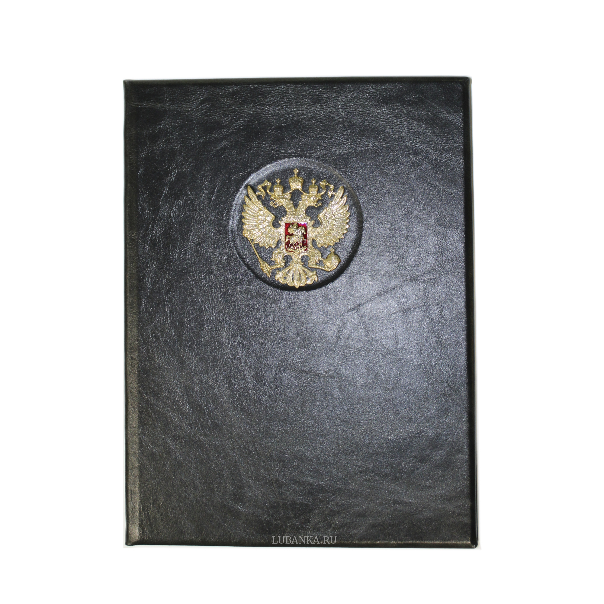 Папка для документов кожаная «Герб России»