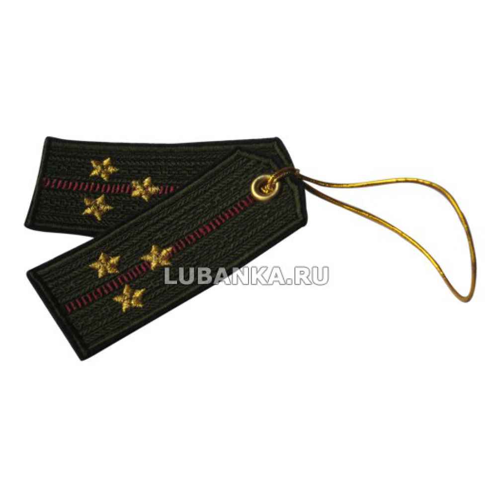 Брелок вышитый «Погон старшего лейтенанта», внутренние войска