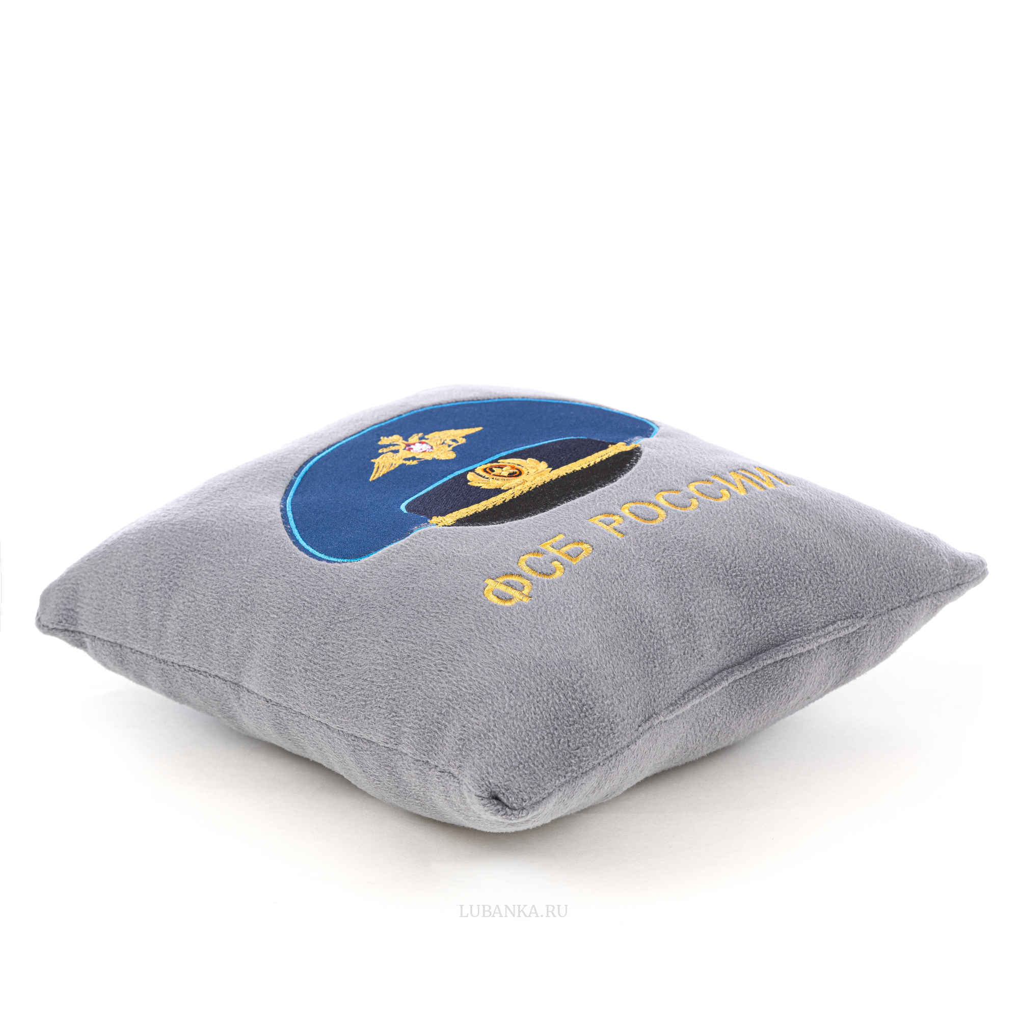 Декоративная подушка ФСБ Фуражка Серая