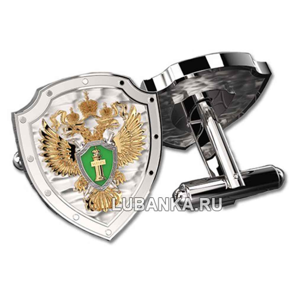 Запонки «Прокуратура», серебро