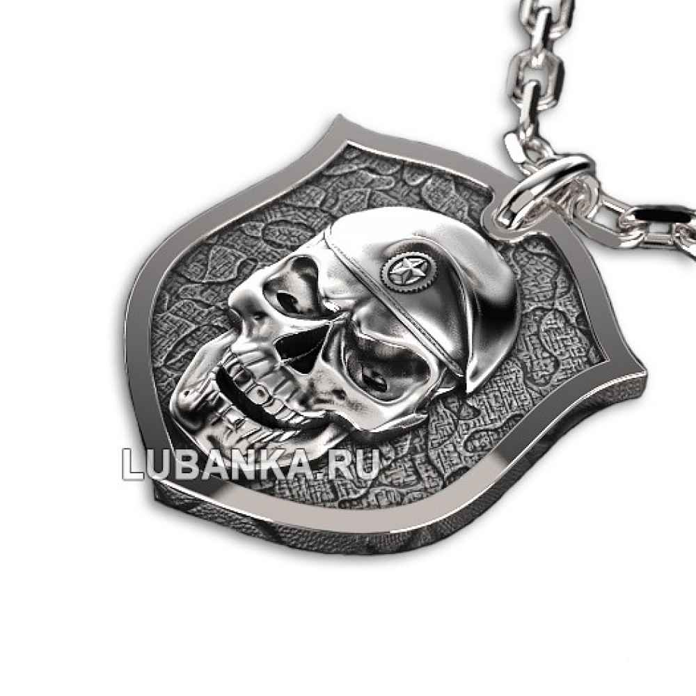 Мужской кулон «Череп в берете Спецназ ВВ»