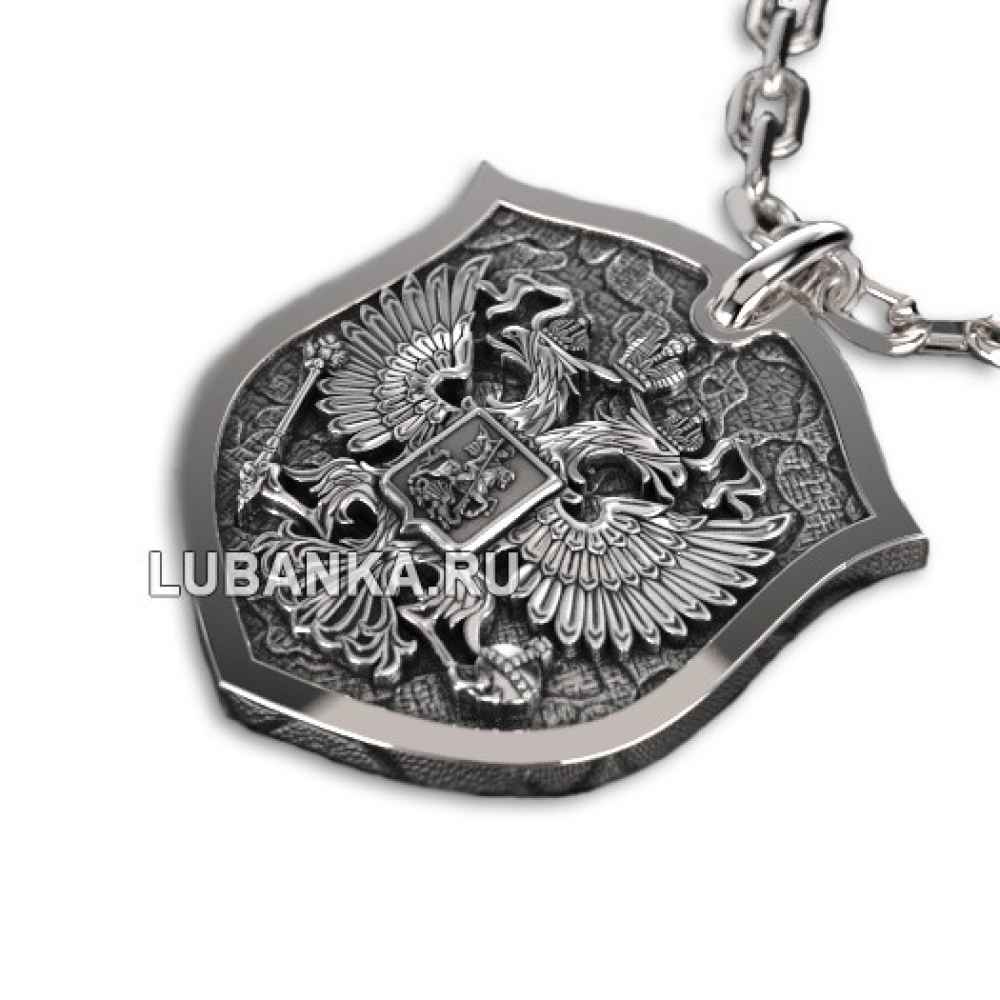 Мужской кулон Герб России